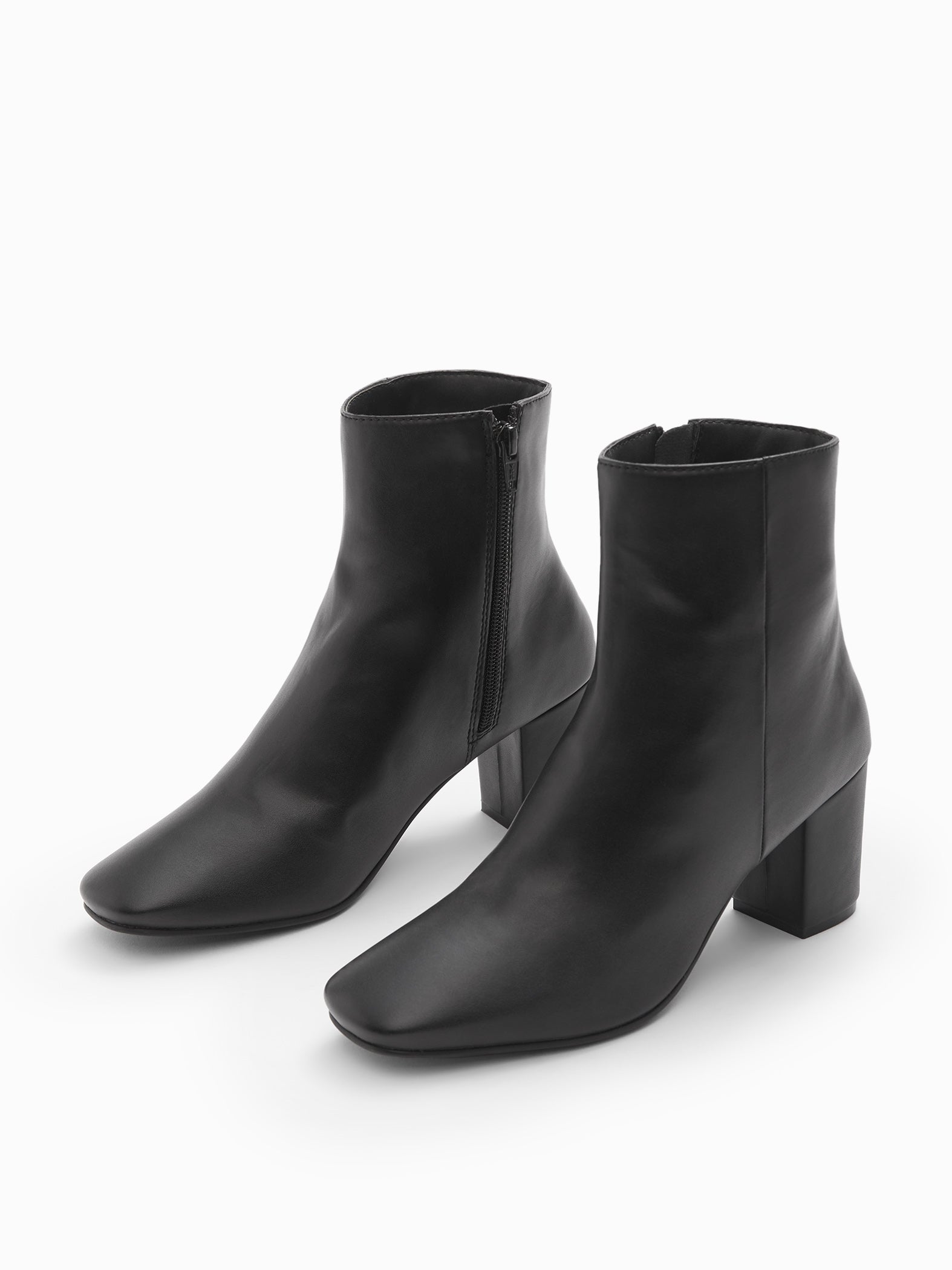 Black Patent Ankle Boots