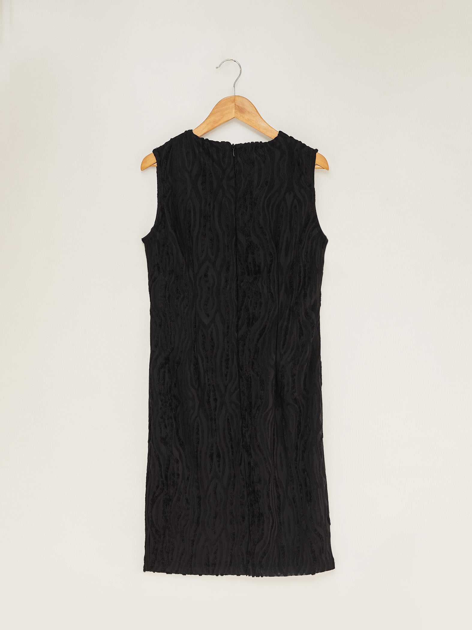 Black Textured Mini Dress