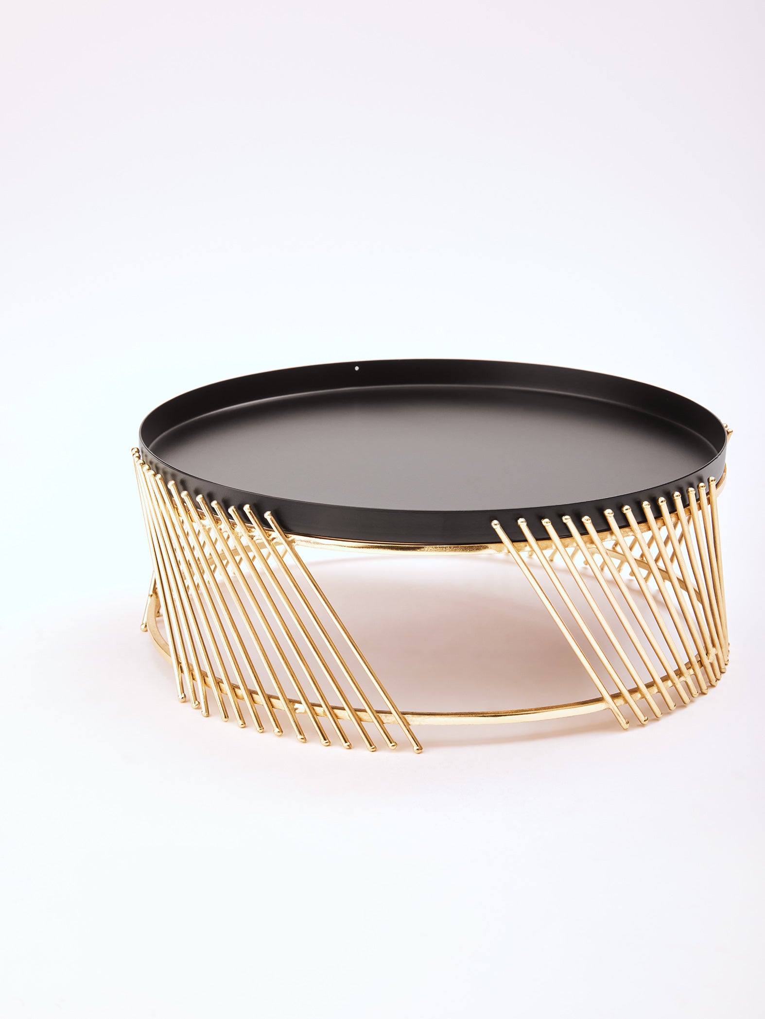 Black & Gold Cake Stand Large