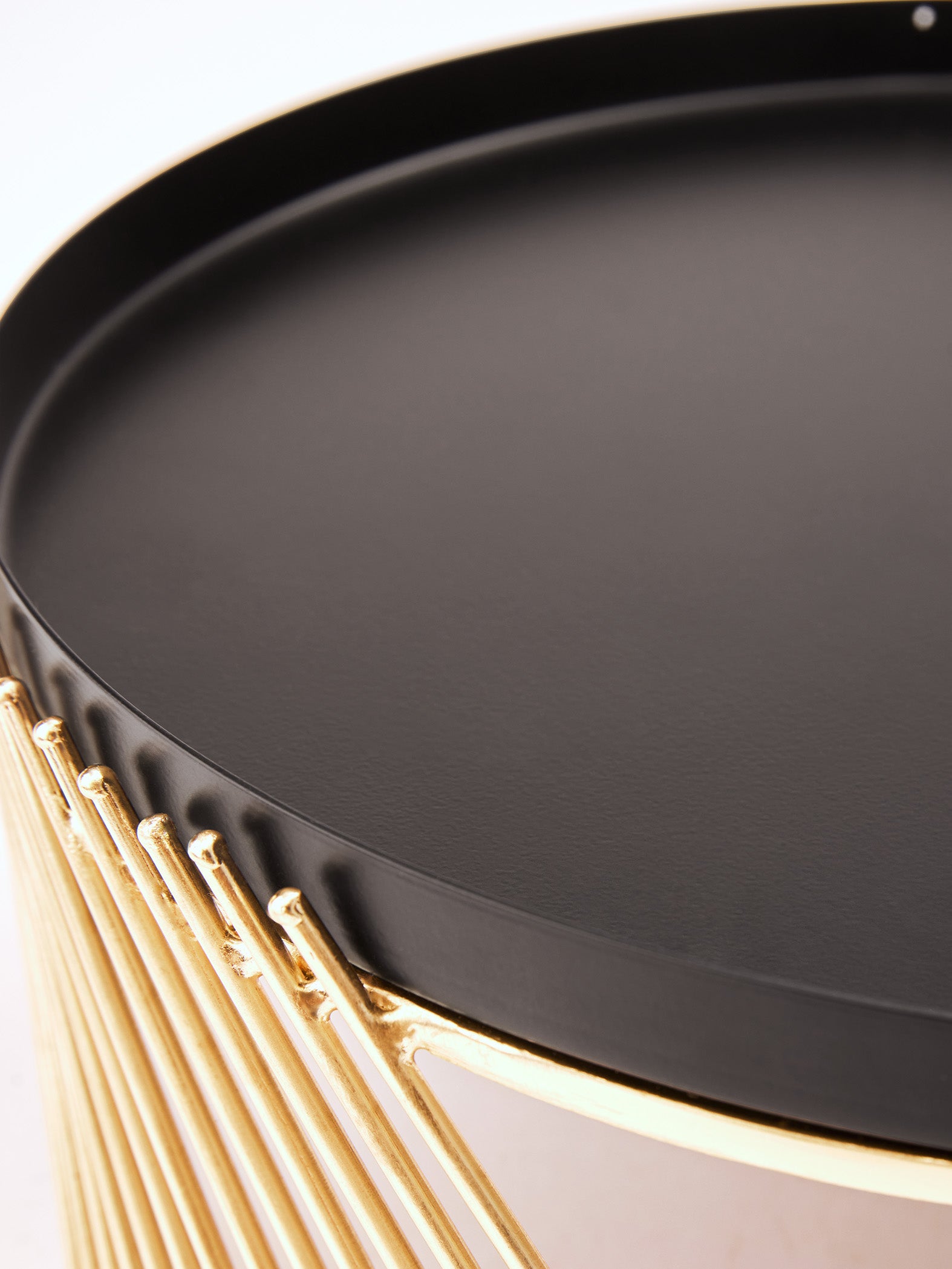 Black & Gold Cake Stand Large