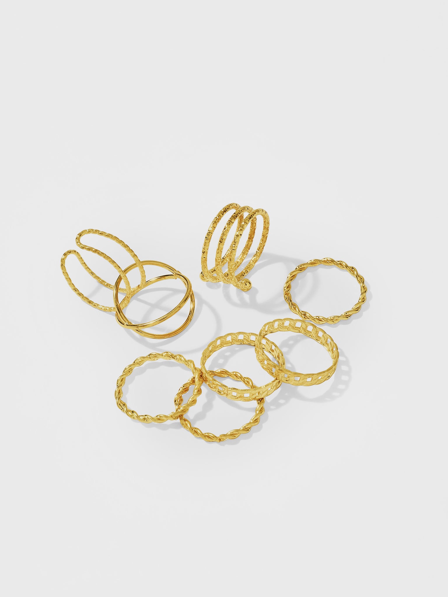 Gold Chain Rings