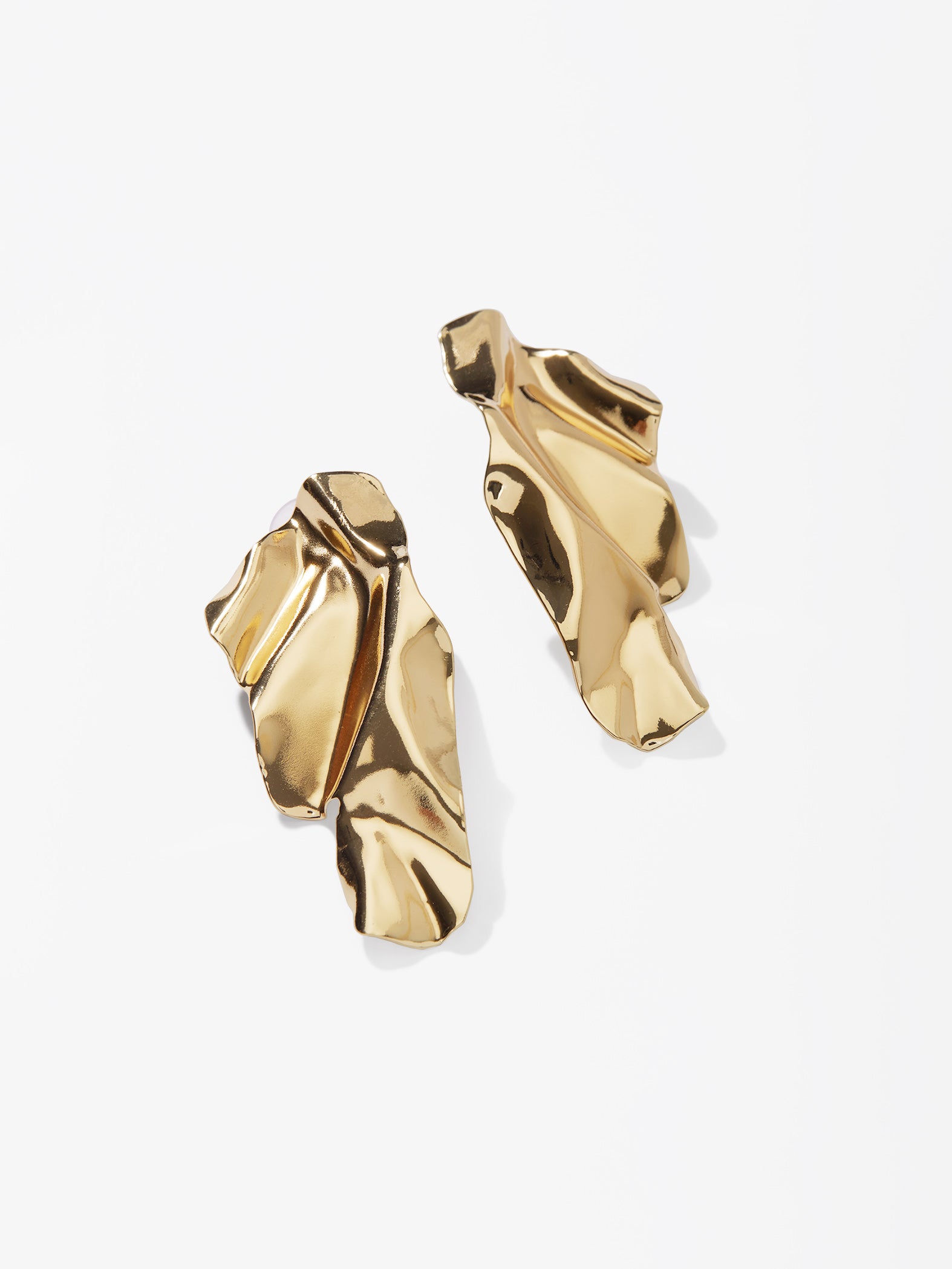 Gold Abstract Earrings