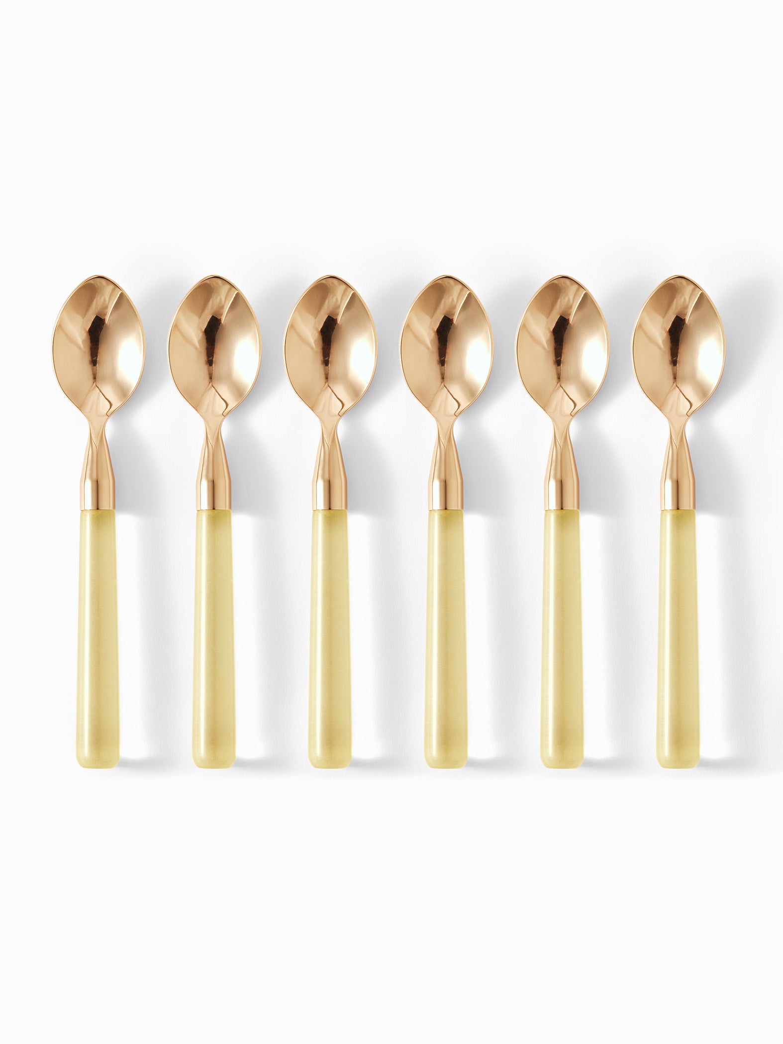Gold & Acrylic Dinner Spoons