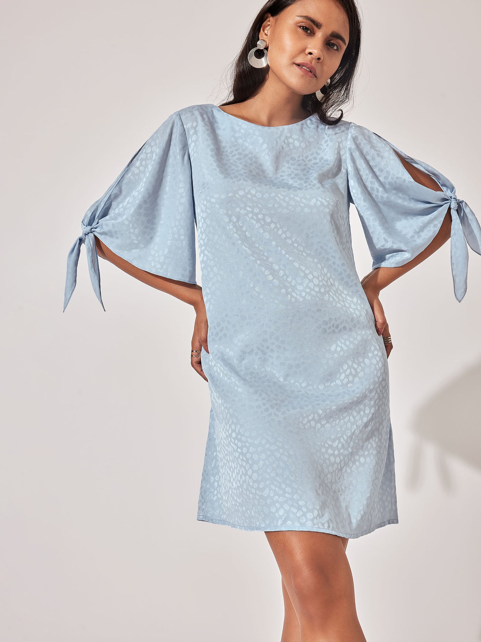 

Ice Satin Textured Dress