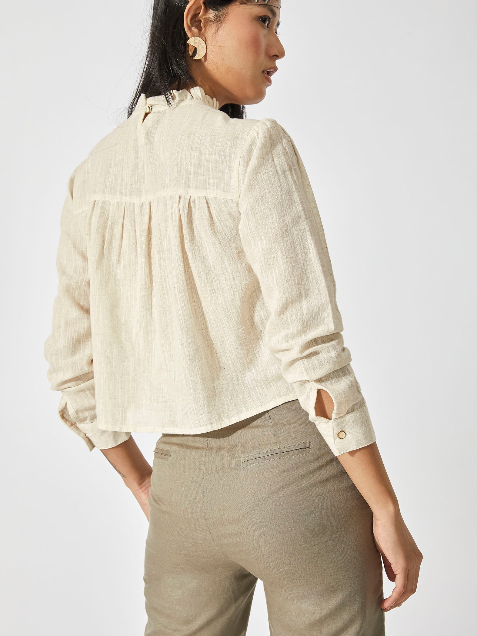 Ivory Gathered Top