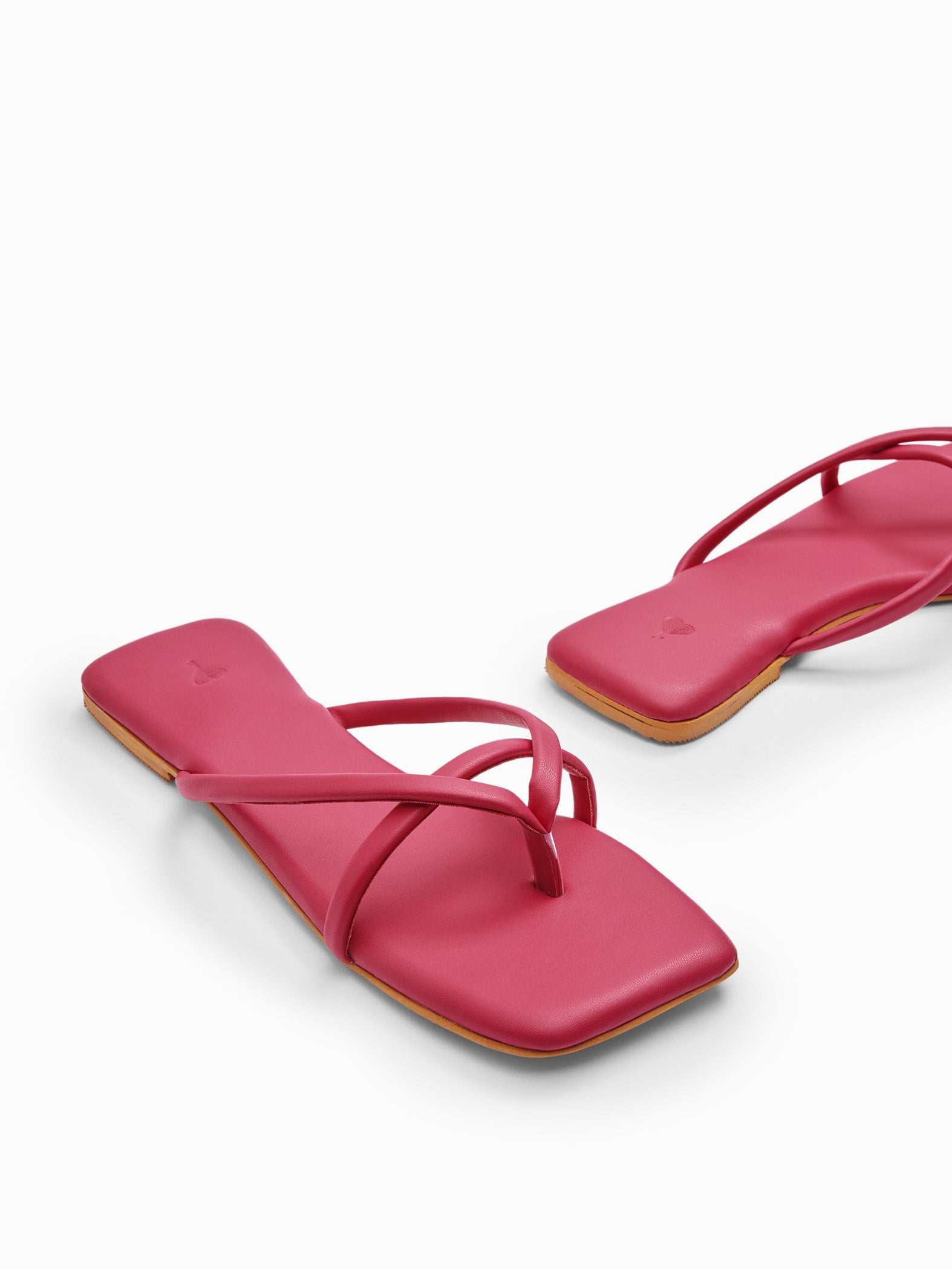 Pink Double Strap Flats
