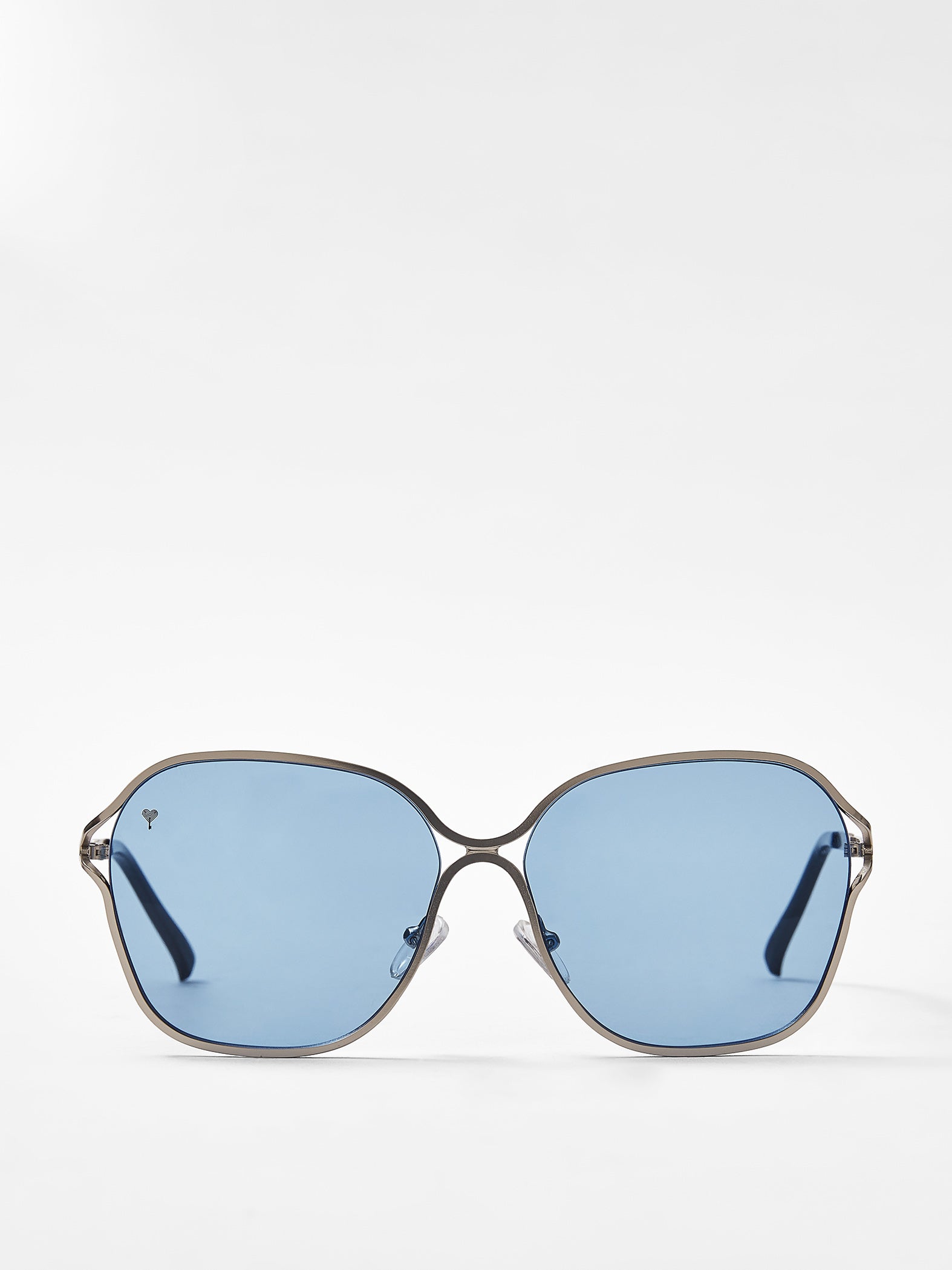 Aqua Metallic Frame Sunglasses