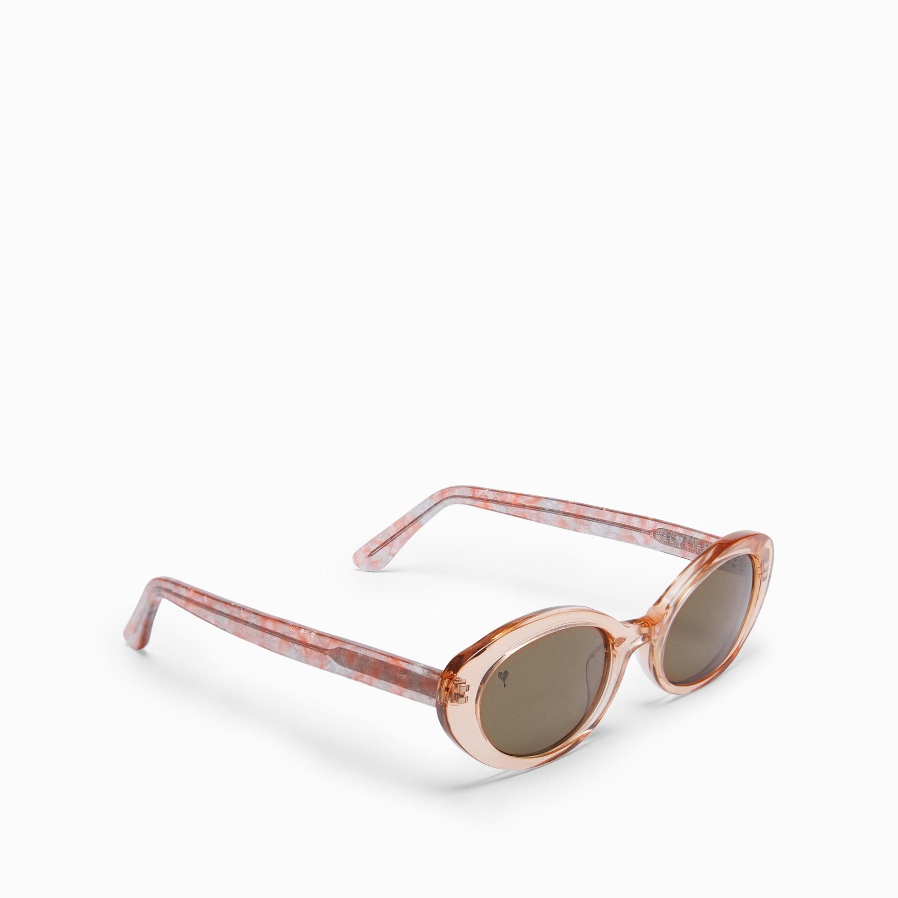 Blush Oval Sunglasses