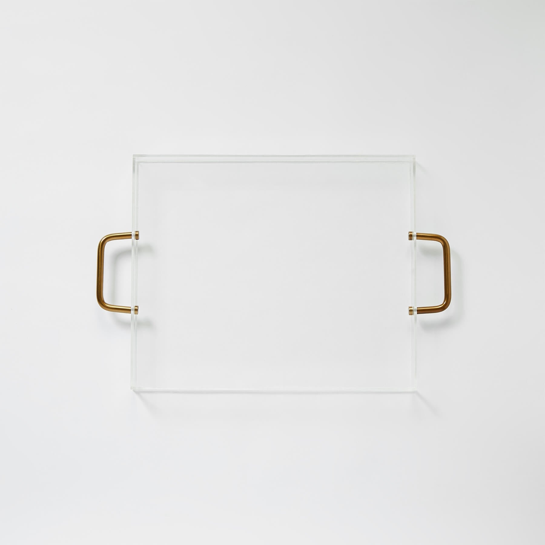 Acrylic & Gold Rectangle Tray