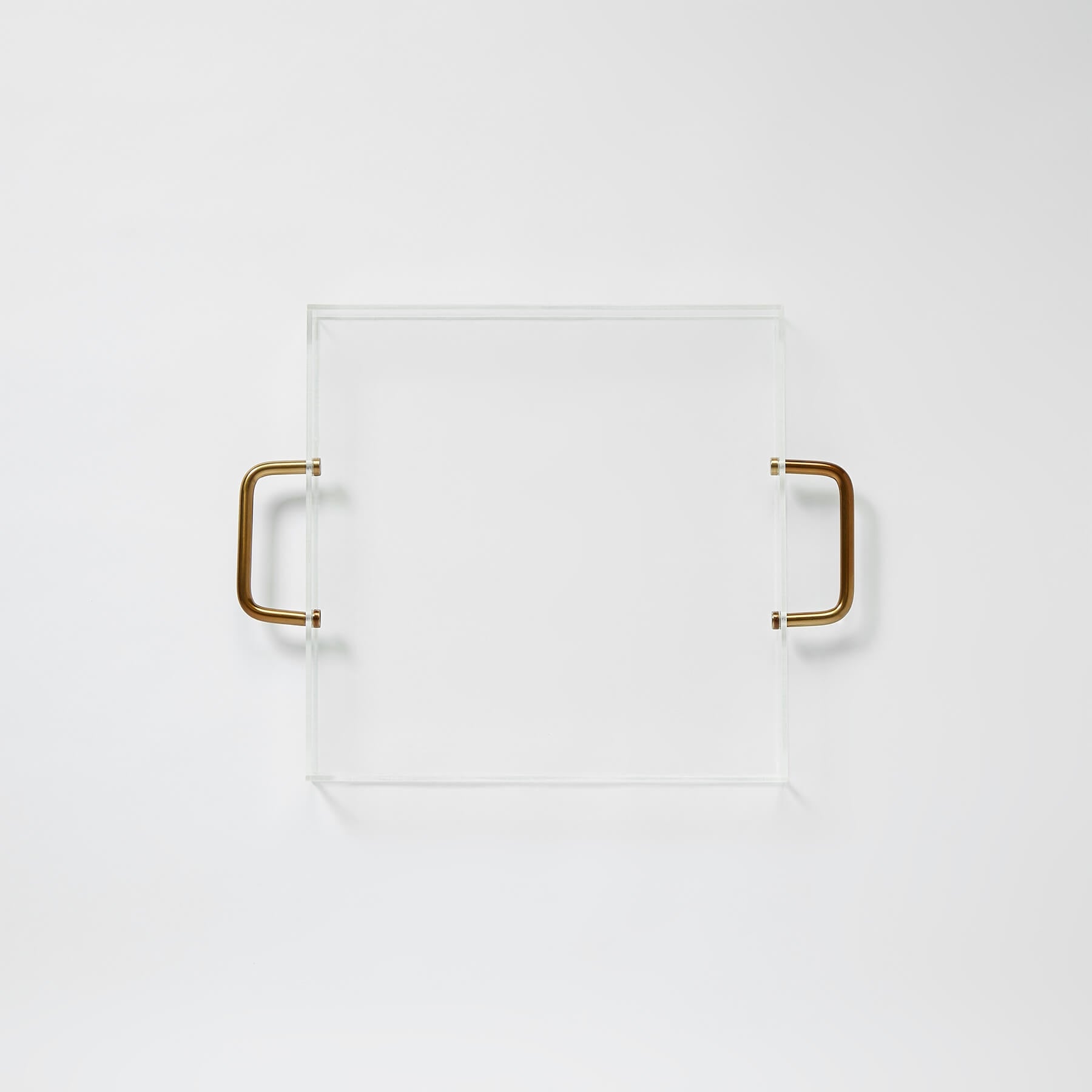 Acrylic & Gold Square Tray
